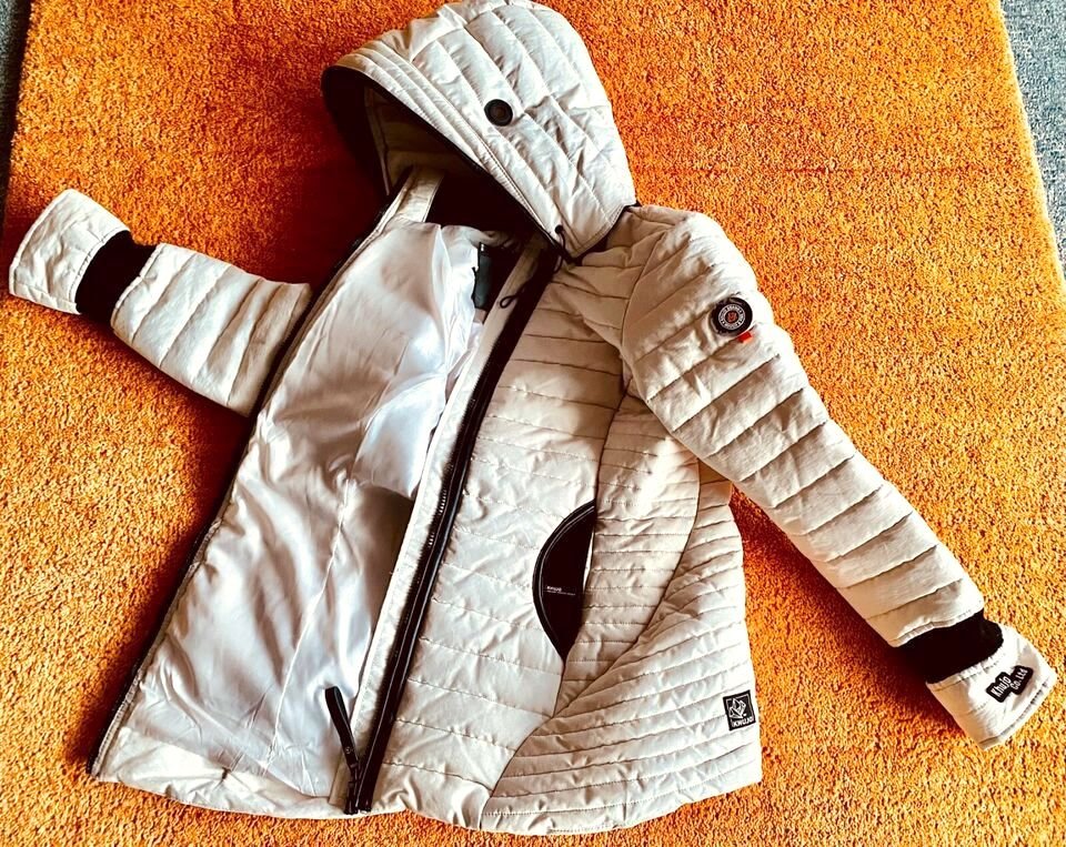 NEU Damen Winter Stepp Jacke Kapuze Gr.S in Beige von Khujo