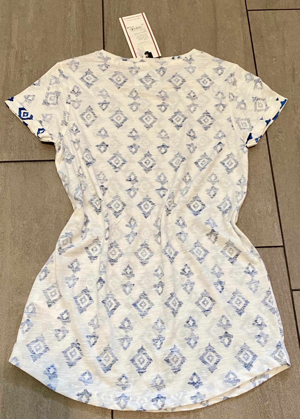 NEU Damen Shirt mit Pailletten Print Gr.XS Weiß Cars Jeans ✨ 