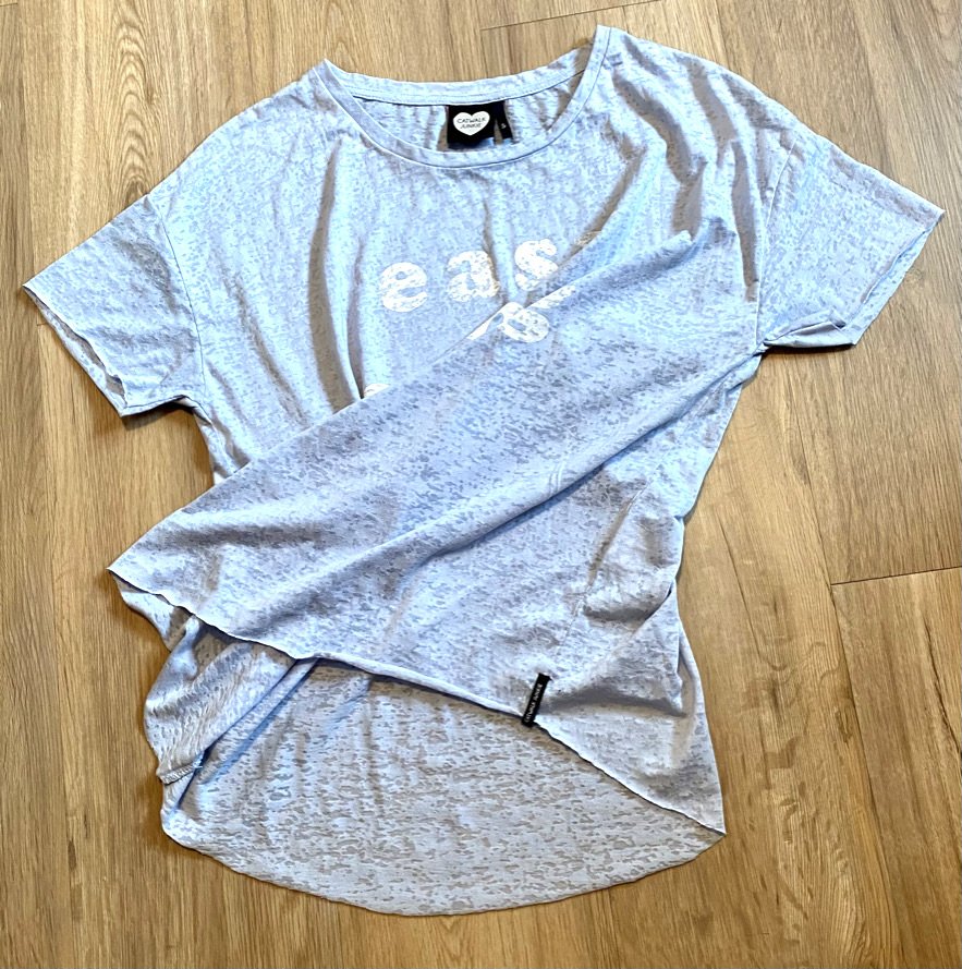 NEU Damen Shirt Sommer Print Gr.S in Himmelblau von Catwalk Junike