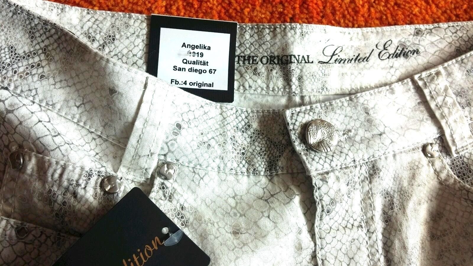 NEU Damen Hose Stretch Sommer Jeans Gr.36 L31 mehrfarbig von Anna Montana
