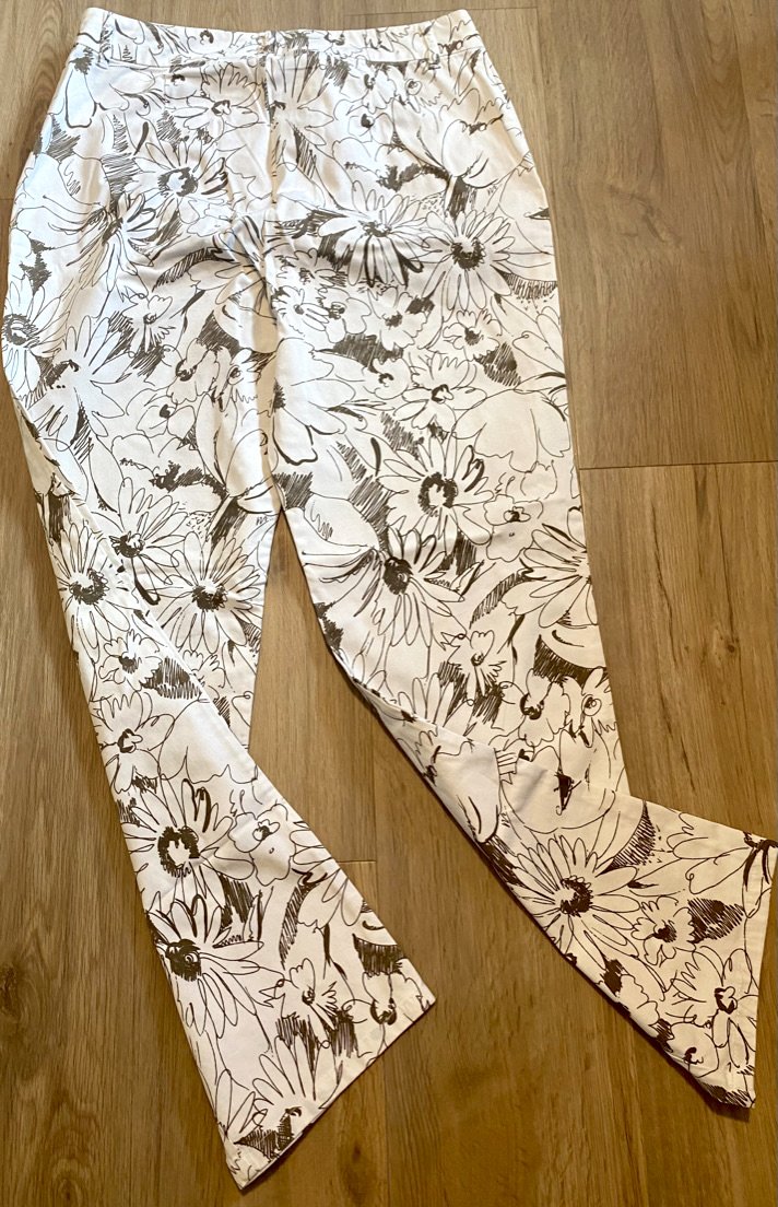 NEU Damen Jeans Stretch Hose Sommer Gr.38 in Weiß/Braun von Olissimo 