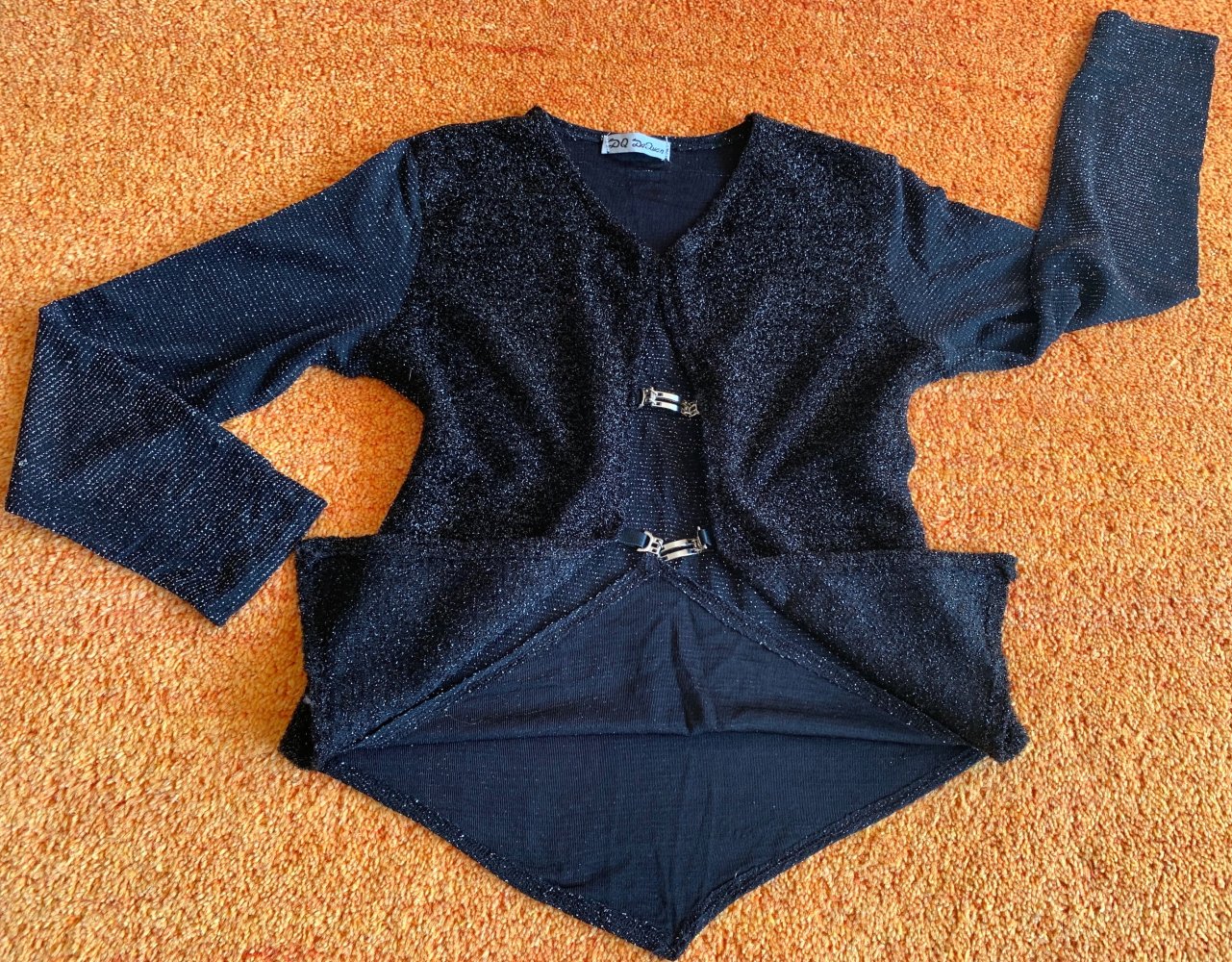 Damen Shirt Stretch Pullover Lagenlook Gr.S in Schwarz Boutiqueware