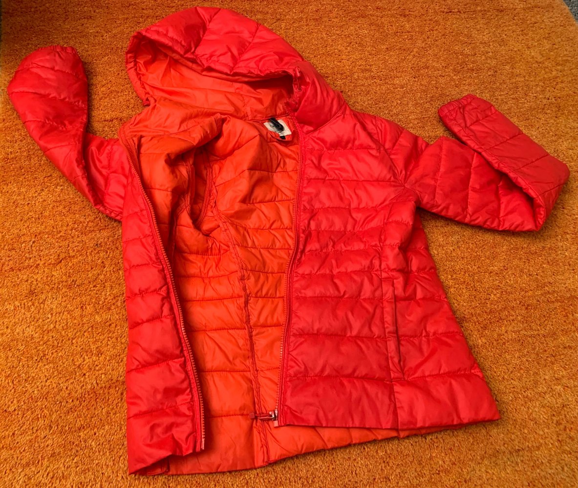 Damen Winter Jacke Stepp Kapuze edel Parka Gr.S in Rot von Only NW