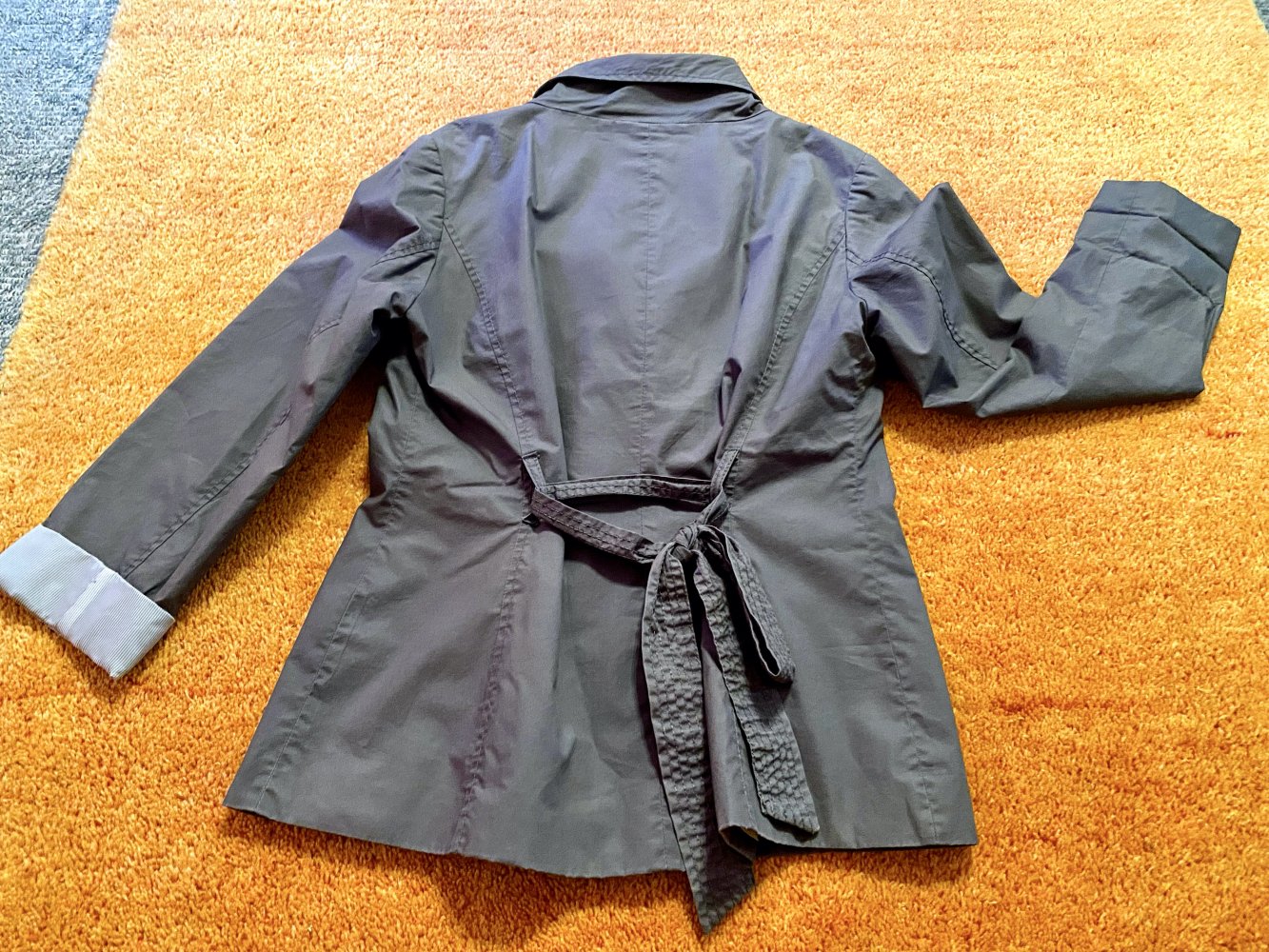 Damen Mantel Trenchcoat Gr.42 in Grau von H&M 