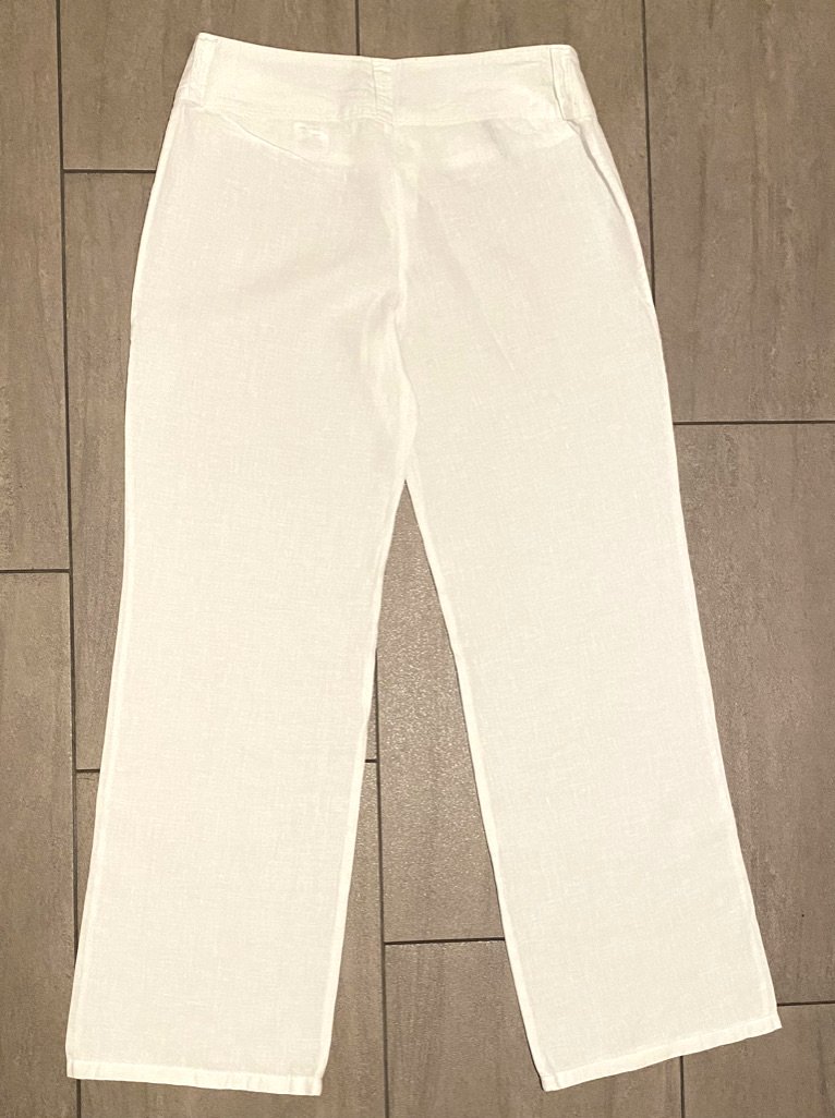 Damen Hose Leinen Sommer Jeans Gr.42 in Weiß von mado et les autres NW