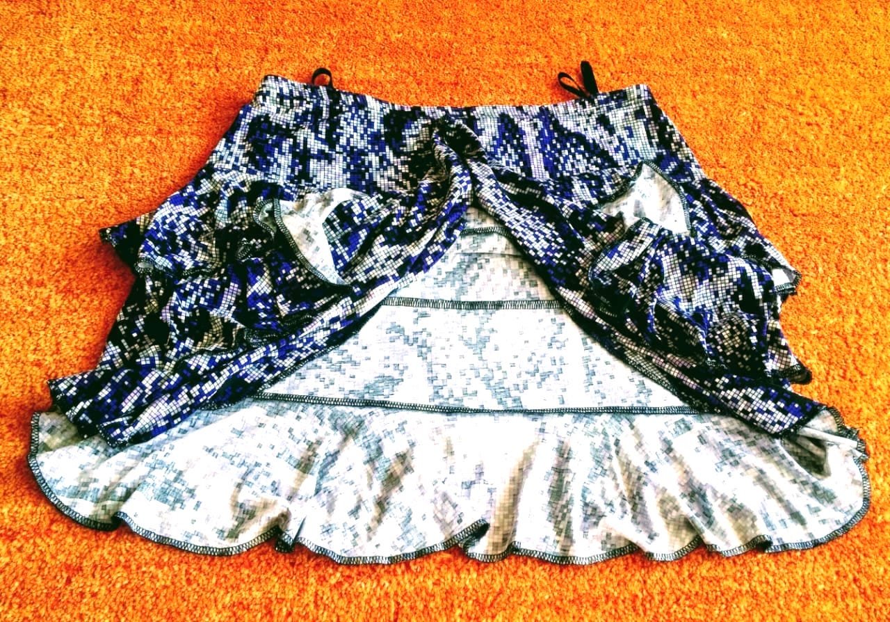 Damen Rock schwingend Volant Gr.M in Bunt von Boule NW