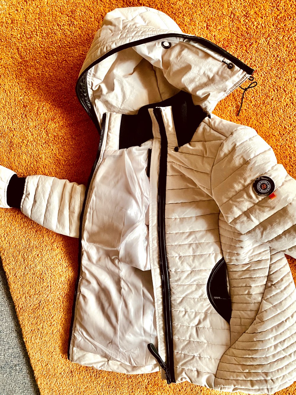 NEU Damen Winter Stepp Jacke Kapuze Gr.S in Beige von Khujo