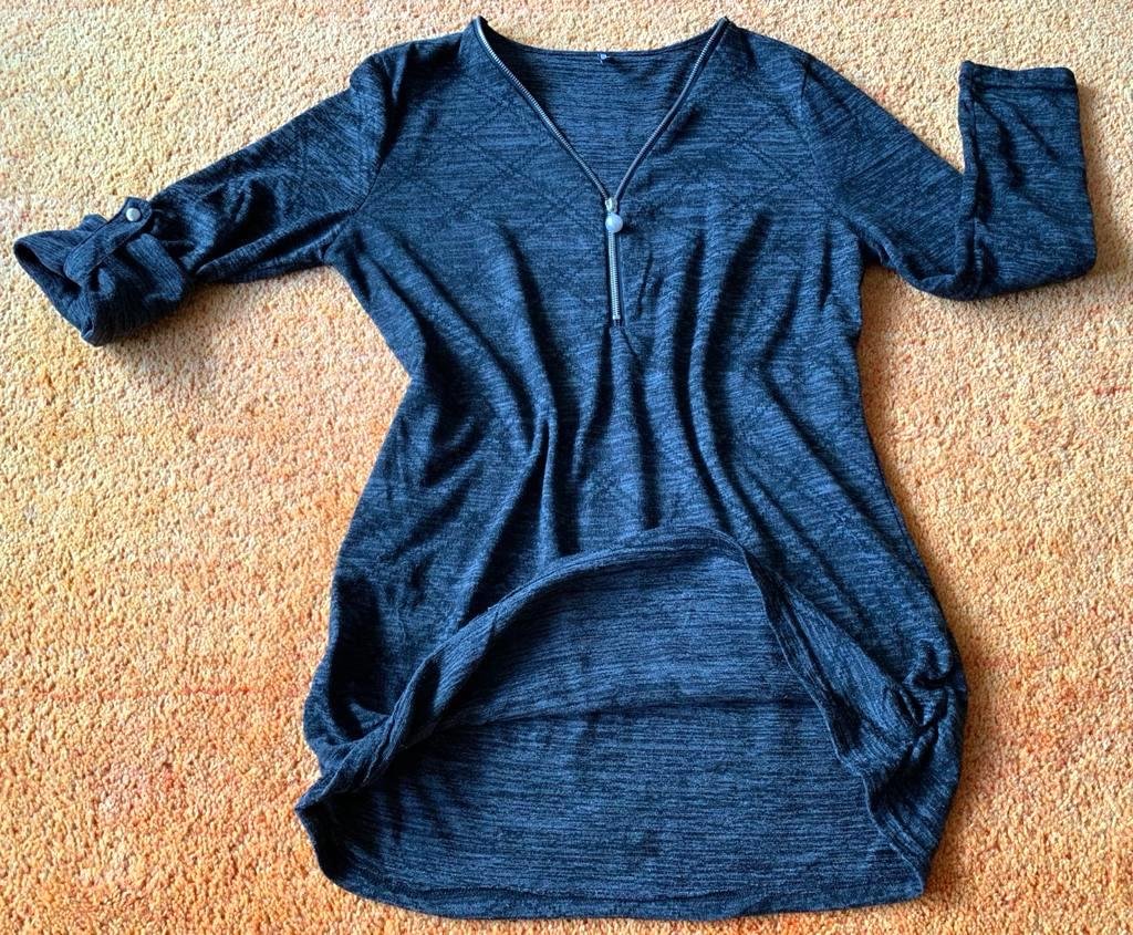 Damen Pullover Shirt fein Gr.XXL in Schwarz/Grau von Colloseum