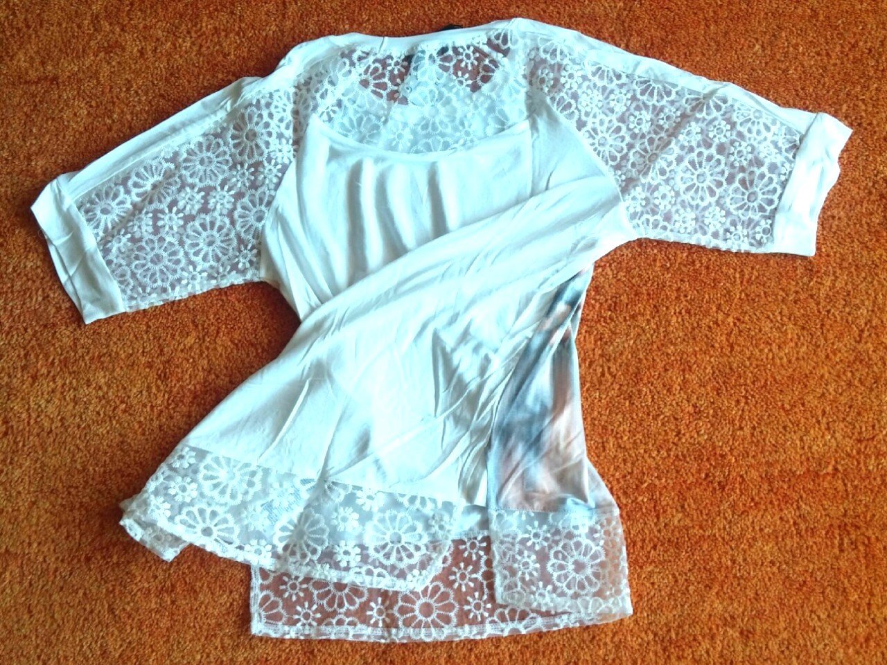 NEU Damen Shirt Jersey Spitzen Shirt Gr.36 von Apanage P.69,95€ 