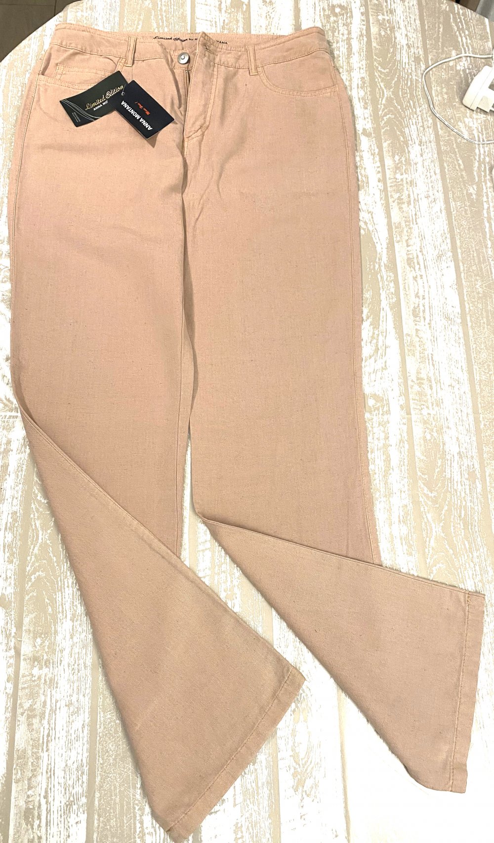 NEU Damen Hose Leinen Gr.40 in Lachs von Anna Montana 
