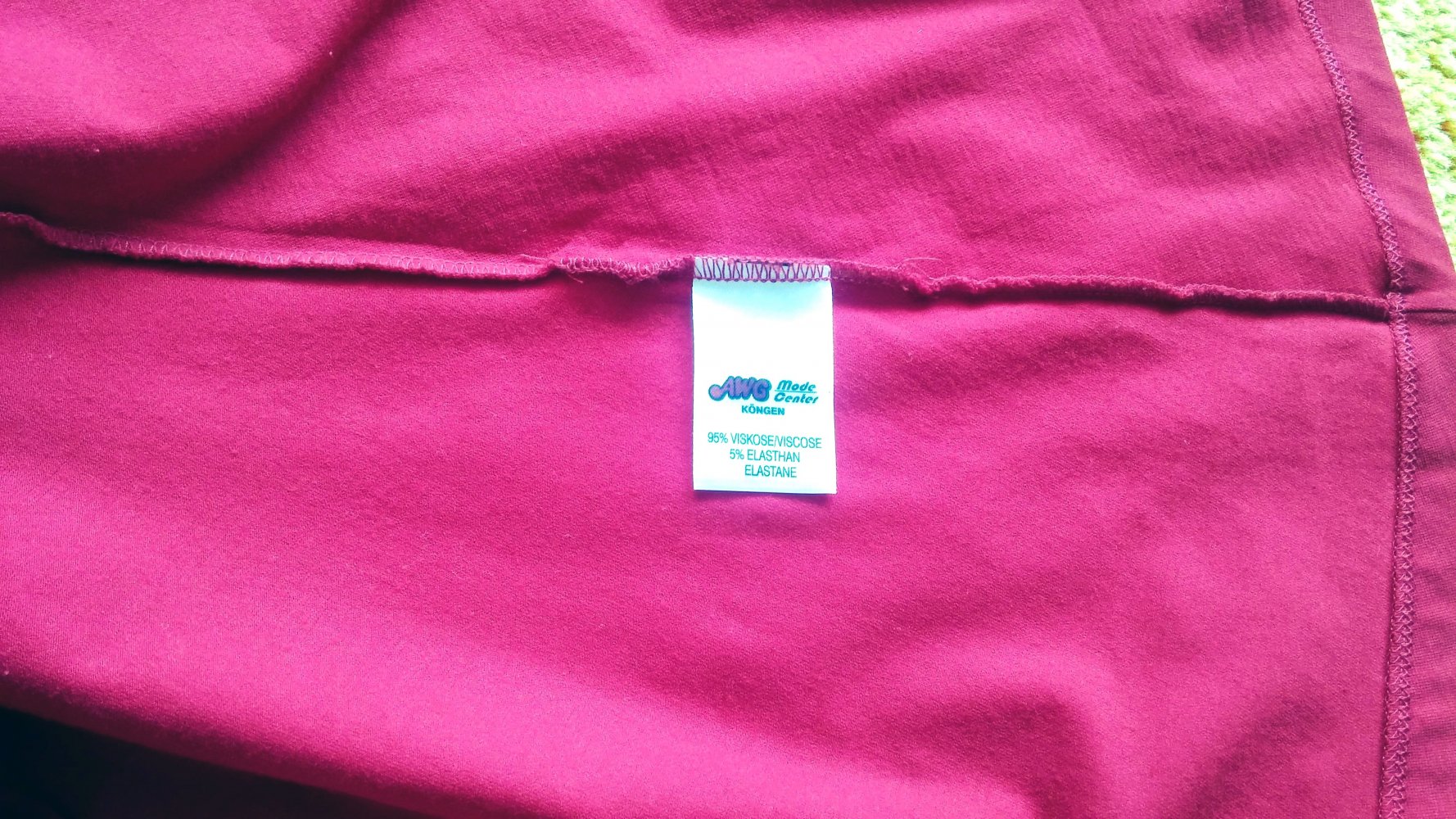 Damen Rock Jersey in A-Linie Gr.S in Rot von Sure NW
