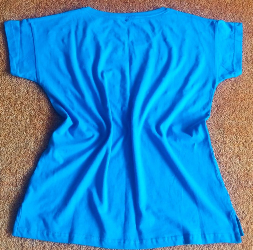 NEU Damen Shirt Perlen Verzehr Gr.L in Blau von Basefield P.25,99€ 