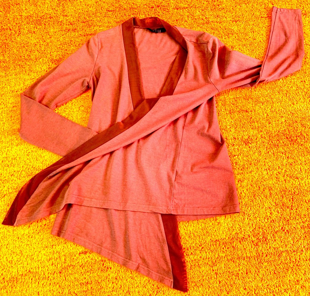 Damen Überwurf Jersey Cardigan Gr.S in Braun von Body NW 