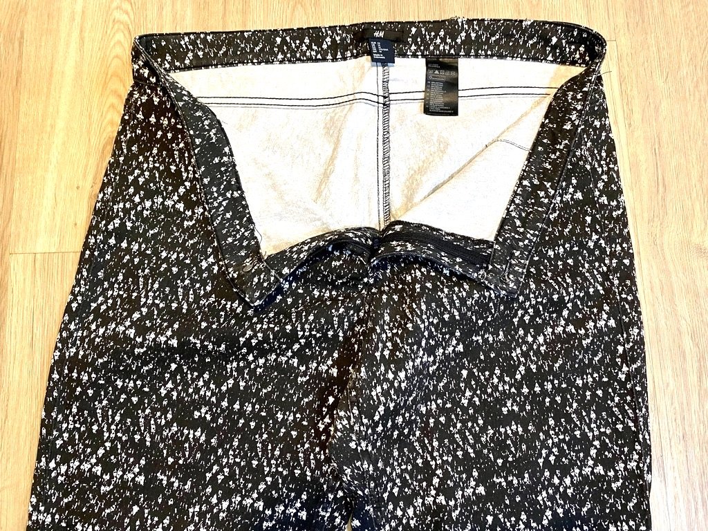Damen Jeans Stretch Hose Sommer Gr.44 in Schwarz/Weiß von H&M 