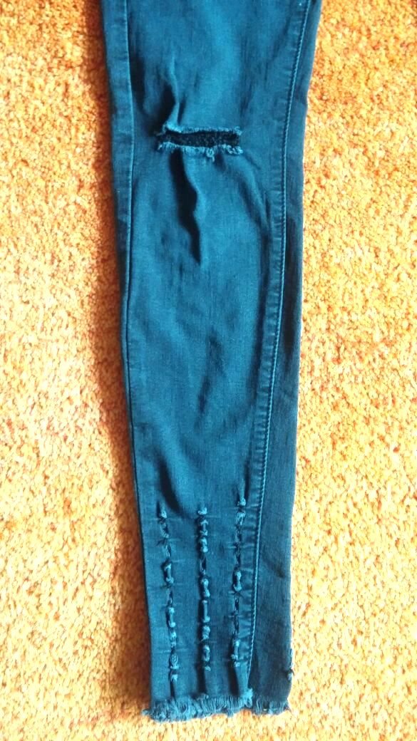 Damen Hose 7/8 Jeans Stretch Gr.XS in Anthrazit von One Love