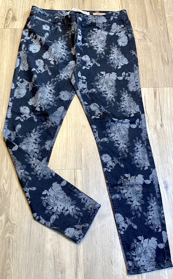 Damen Jeans Jegging Sommer Stretch Hose Gr.42 in Grau von Zara Trafaluc NW