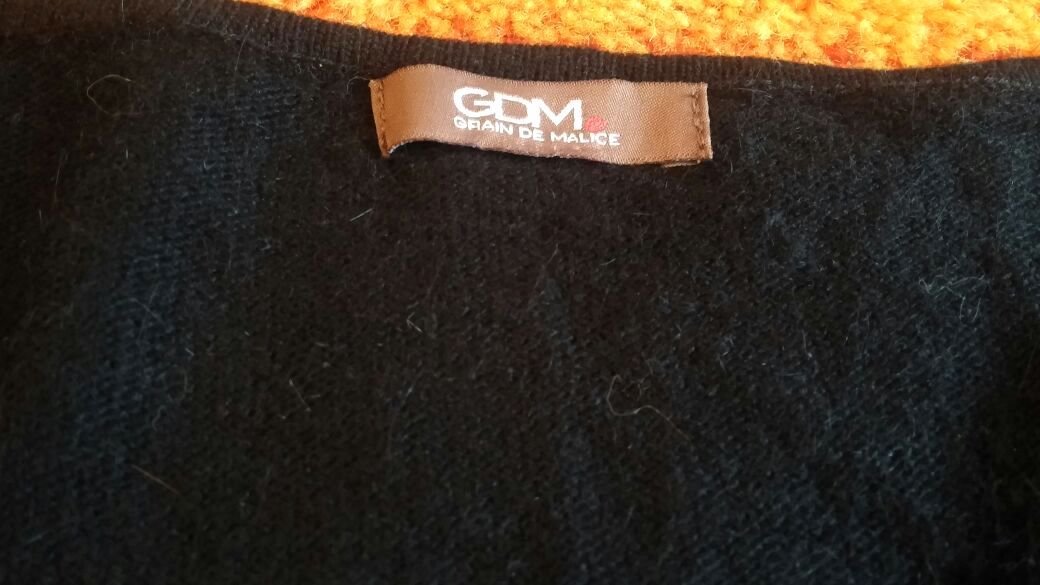 Damen Pullover Angora Strick Pailletten Gr.M in Schwarz von GDM NW 