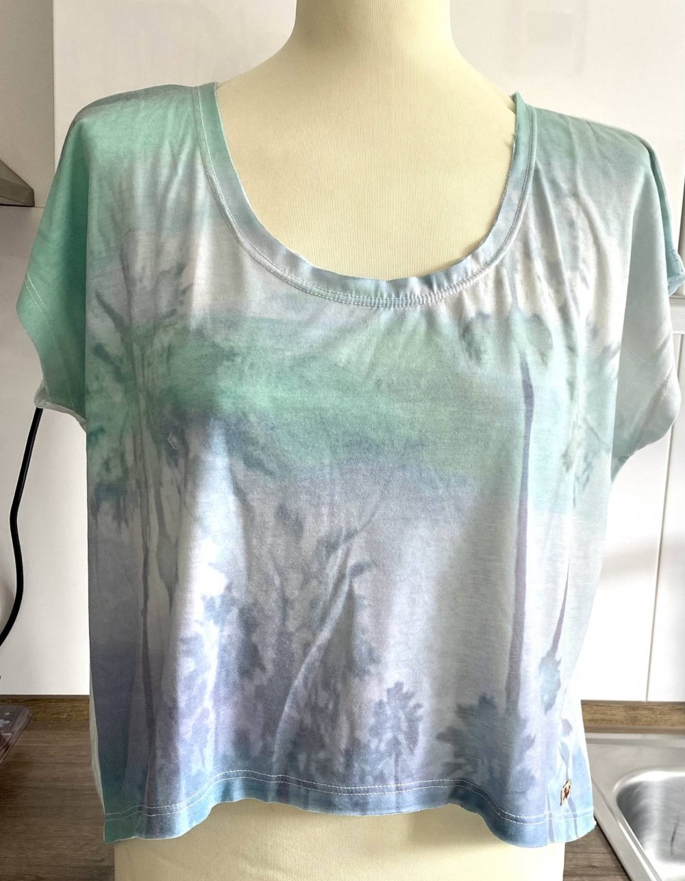 NEU Damen Shirt Print Sommer Kimono Gr.S-L in Grün von Khujo 