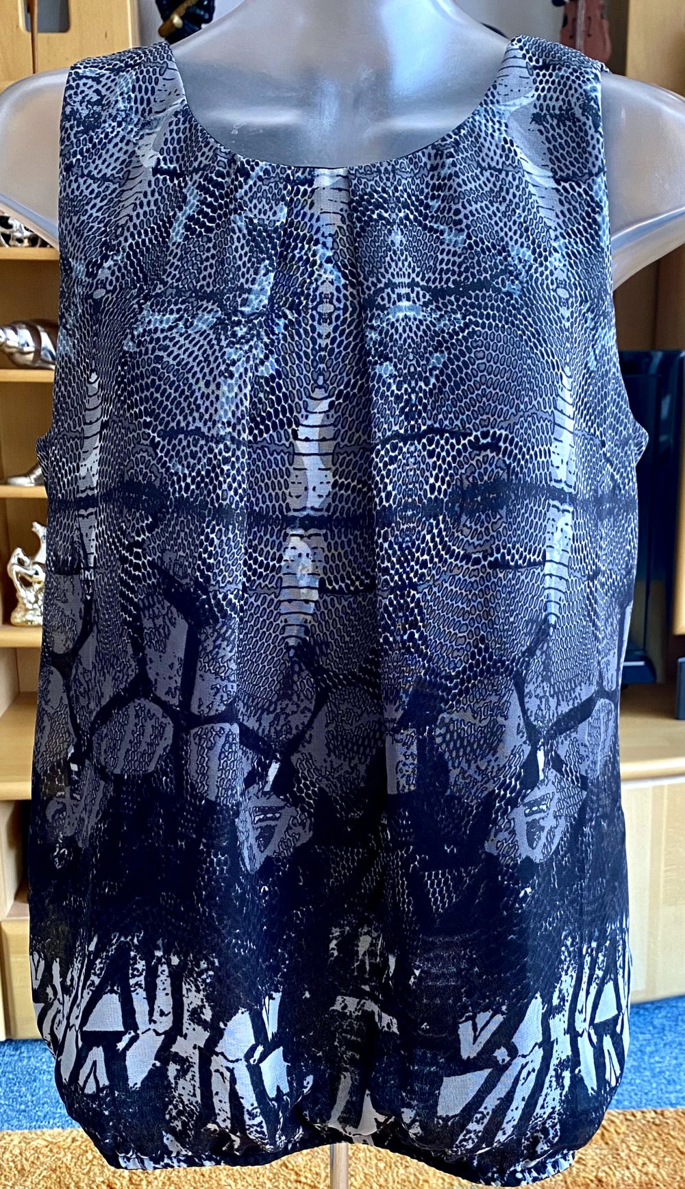 Damen Bluse Sommer Ballon leicht Gr.M in Grau von Vero Moda NW