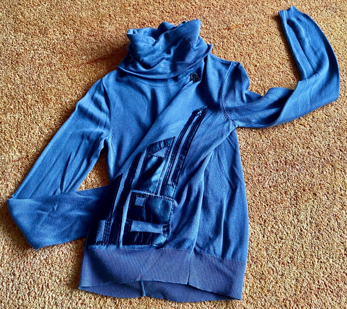 Damen Strick Pullover Roll Kragen Gr.S in Grau von Grain de Malice