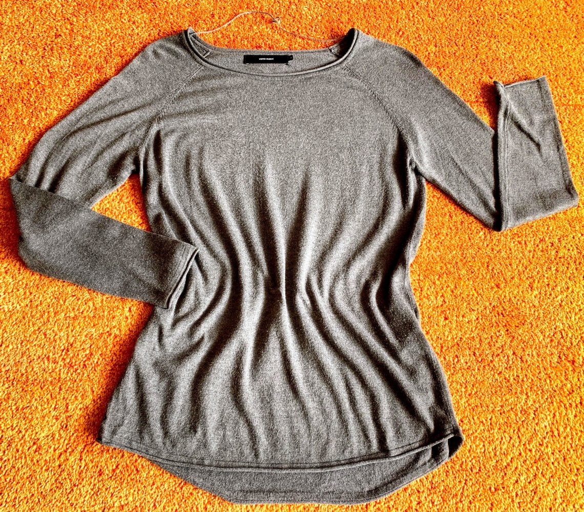 Damen Pullover fein Strick Gr.M in Grau von Vero Moda 