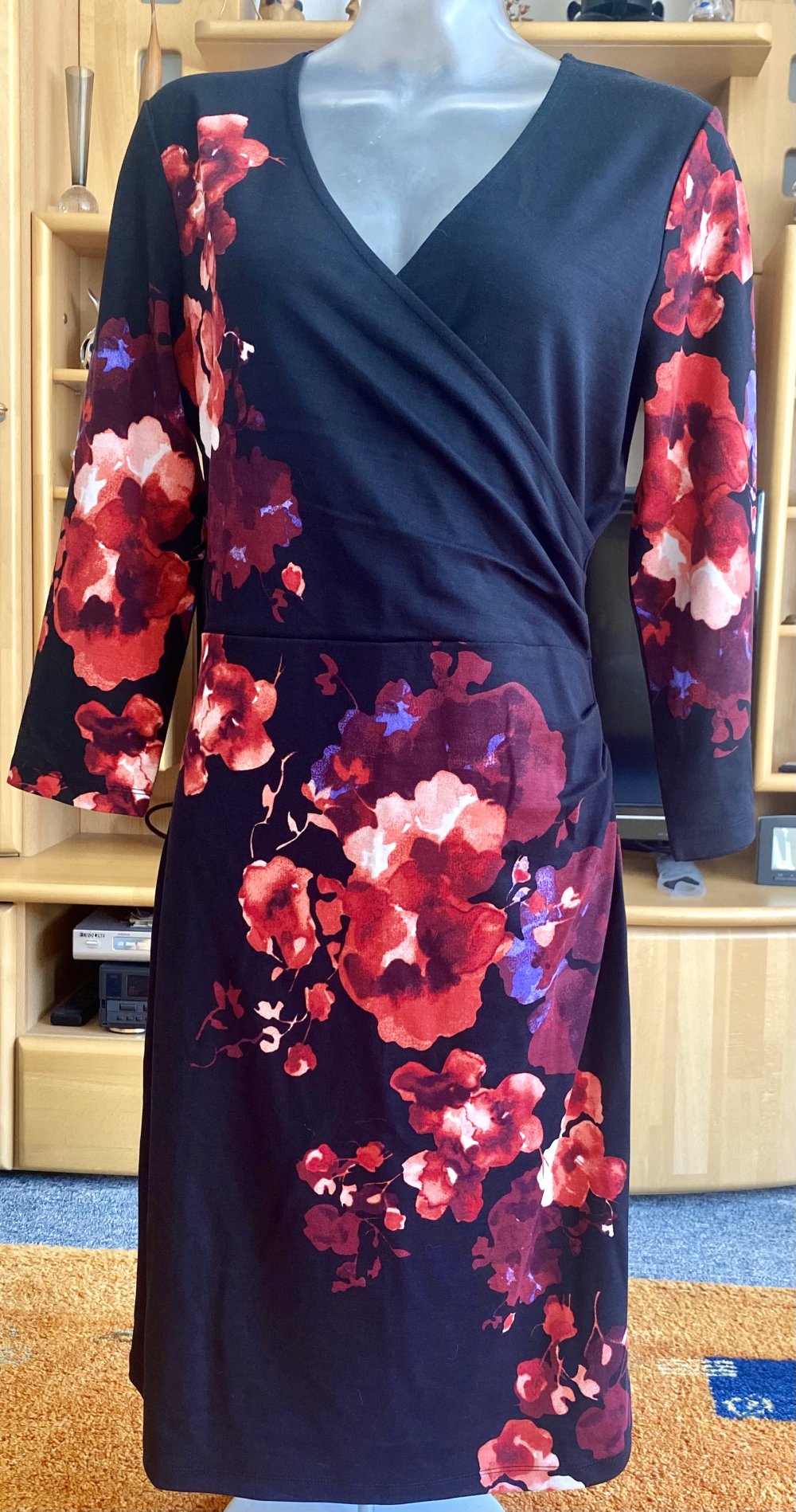 NEU Damen Kleid Jersey Stretch Gr.38 in Schwarz/bunt von Gerry Weber 