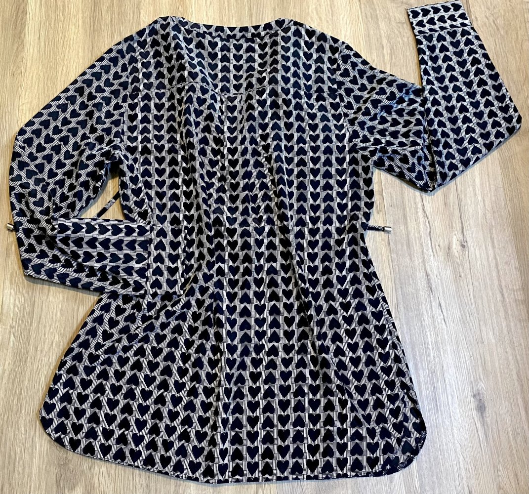 Damen Bluse Tunika Shirt Gr.38 in Schwarz/Weiß von Laura Kent NW 