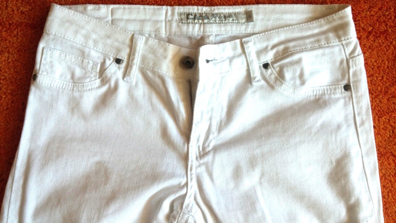 Damen Stretch Jeans Sommer Hose Gr.36 in Weiß von Cars Jeans 