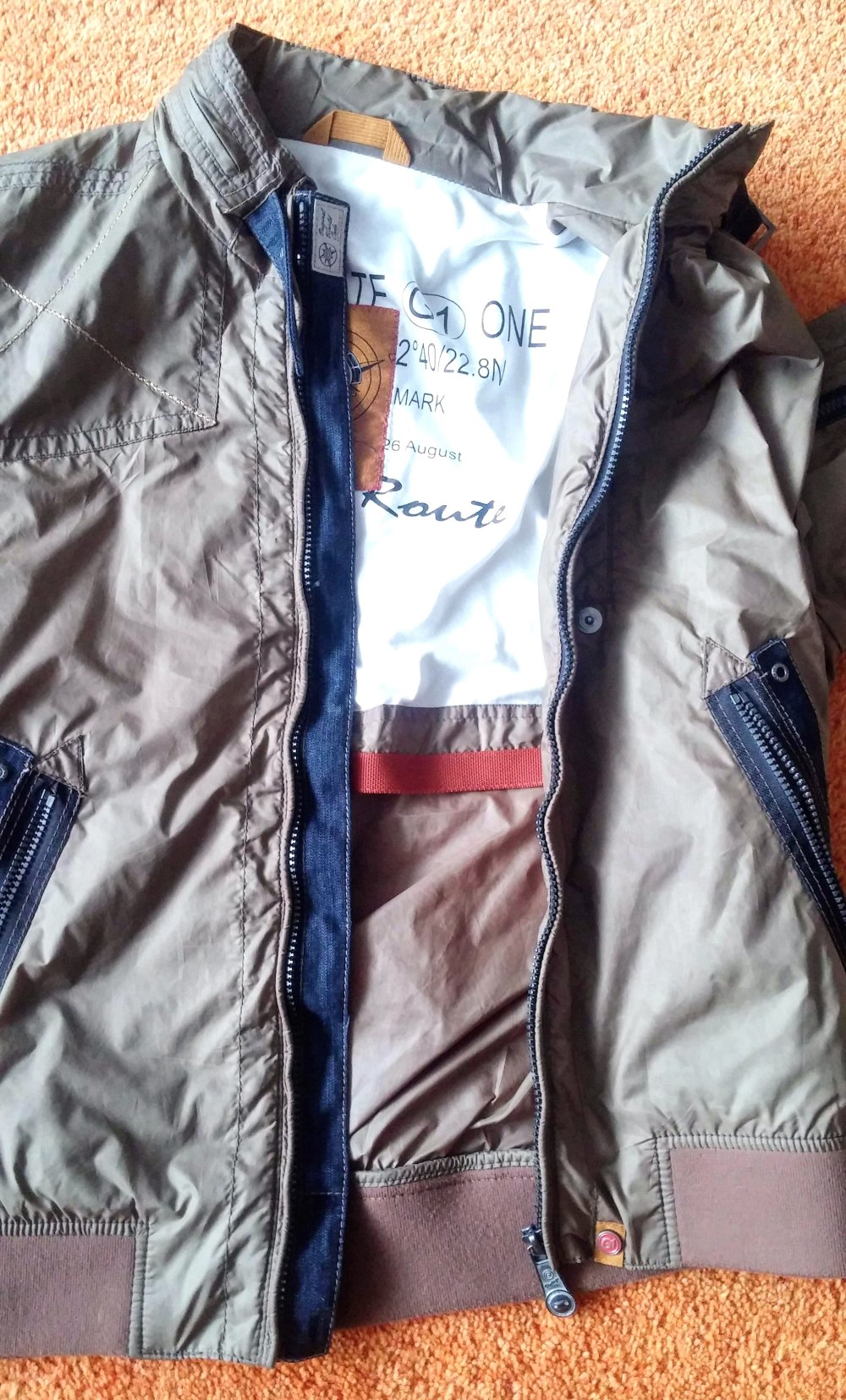 Herren Jacke modern Bomber Blouson Gr.52 in Khaki von Gate G1 One