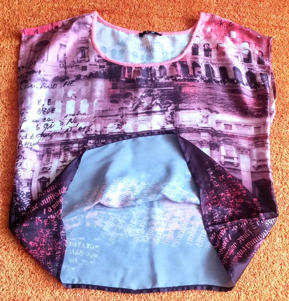 Damen Shirt Sommer Print Bluse Gr.M Rosa/Bunt von Yest NW