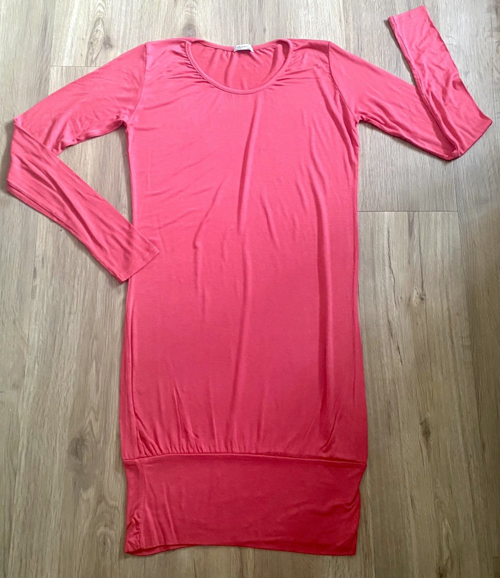 NEU Damen Tunika Jersey Shirt Gr.S in Rot von Made in Italy 