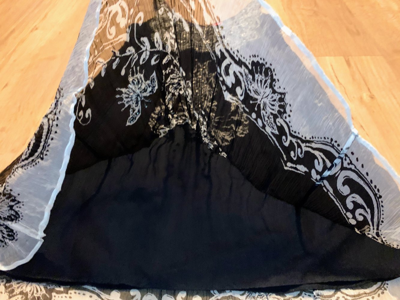 Damen Kleid Sommer Träger Empire Gr.S in Schwarz von Derhy