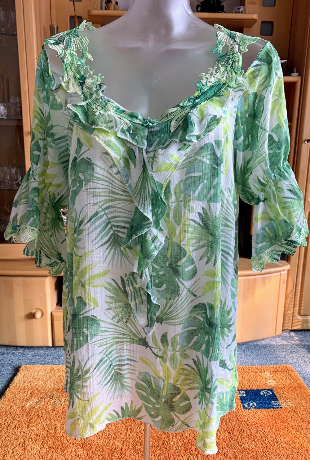 Damen Kleid Spitzen Tunika Gr.42 in Bunt von Laura Torelli 