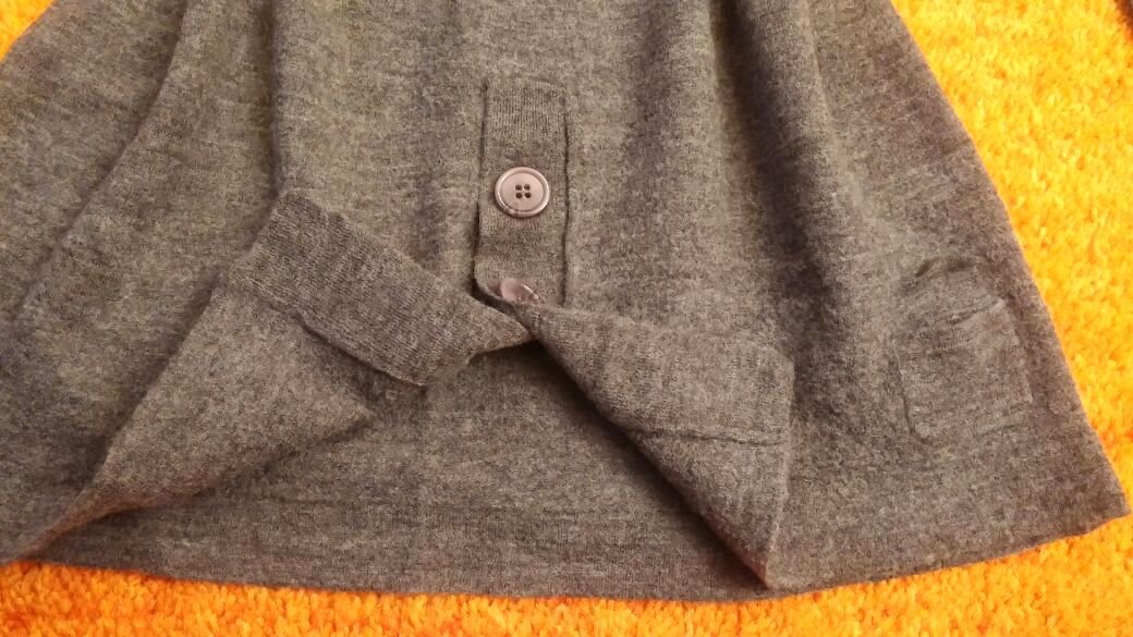 Neu Damen Pullover Woll feine Tunika Gr.S in Grau von Kapalua P.89,95€