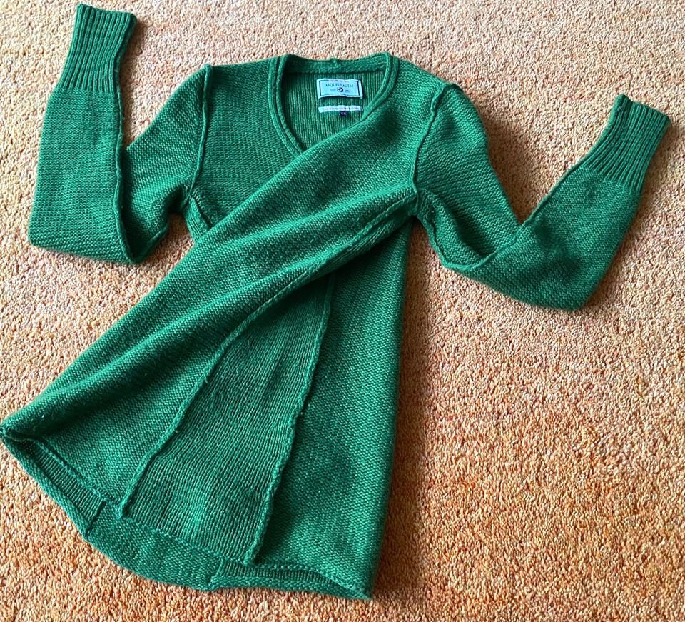 Damen Pullover Wolle Strick Gr.XS in Grün von Arqueonautas 