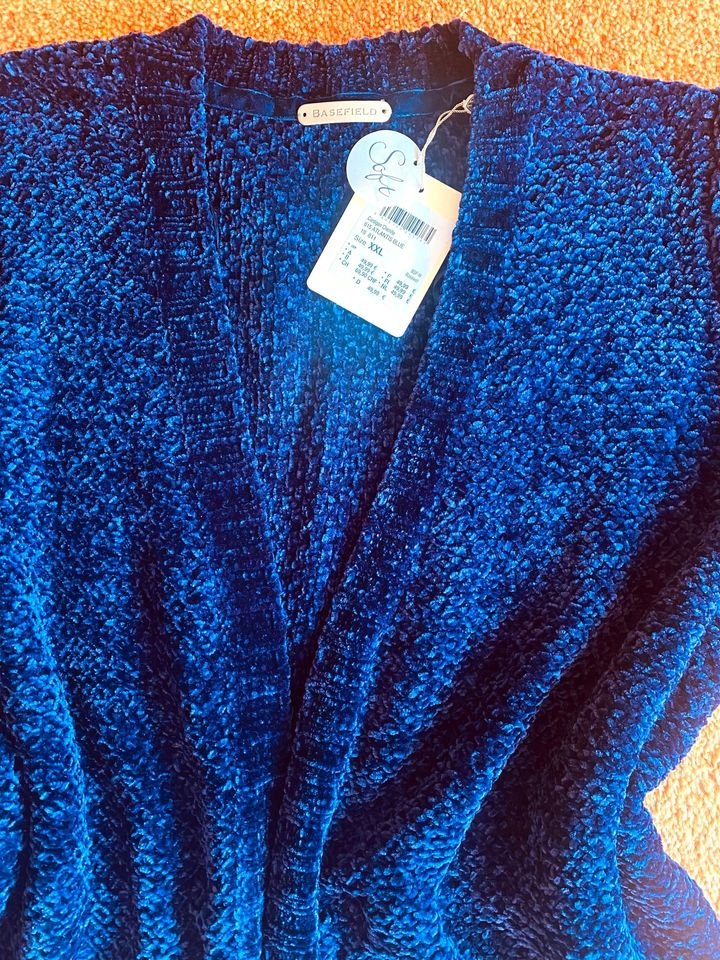 NEU Damen Jacke Strick Cardigan Gr.XXL in Lila von Basefield P.49,99€