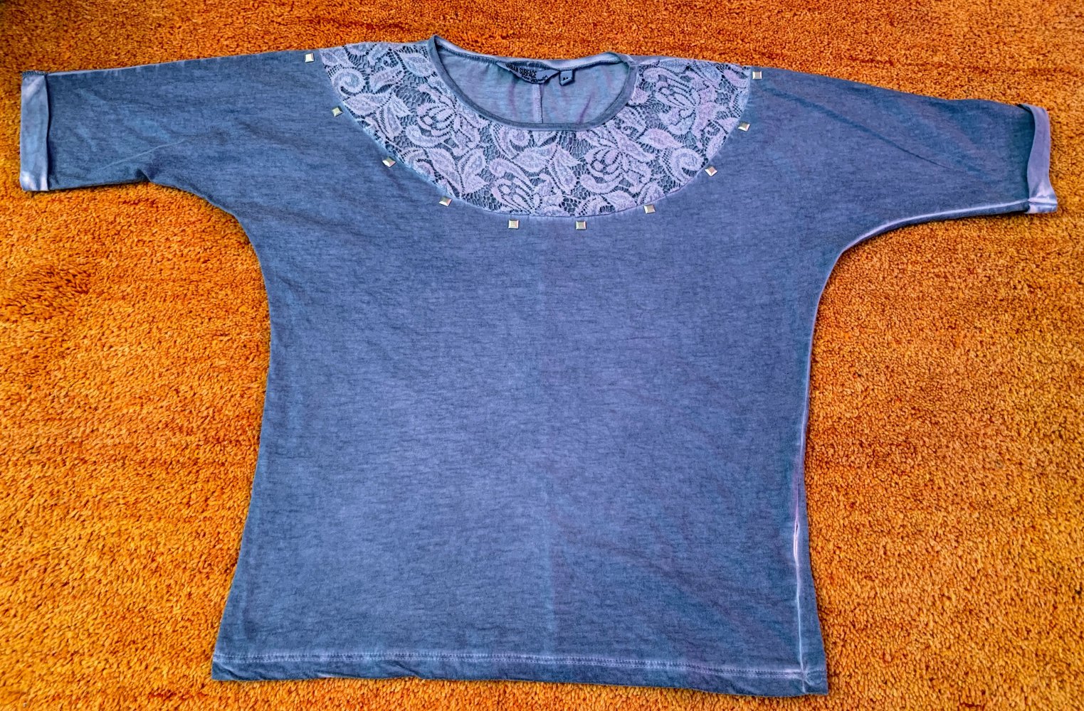 Damen Shirt Jersey Spitze Gr.M in Grau von Urban Subface NW 