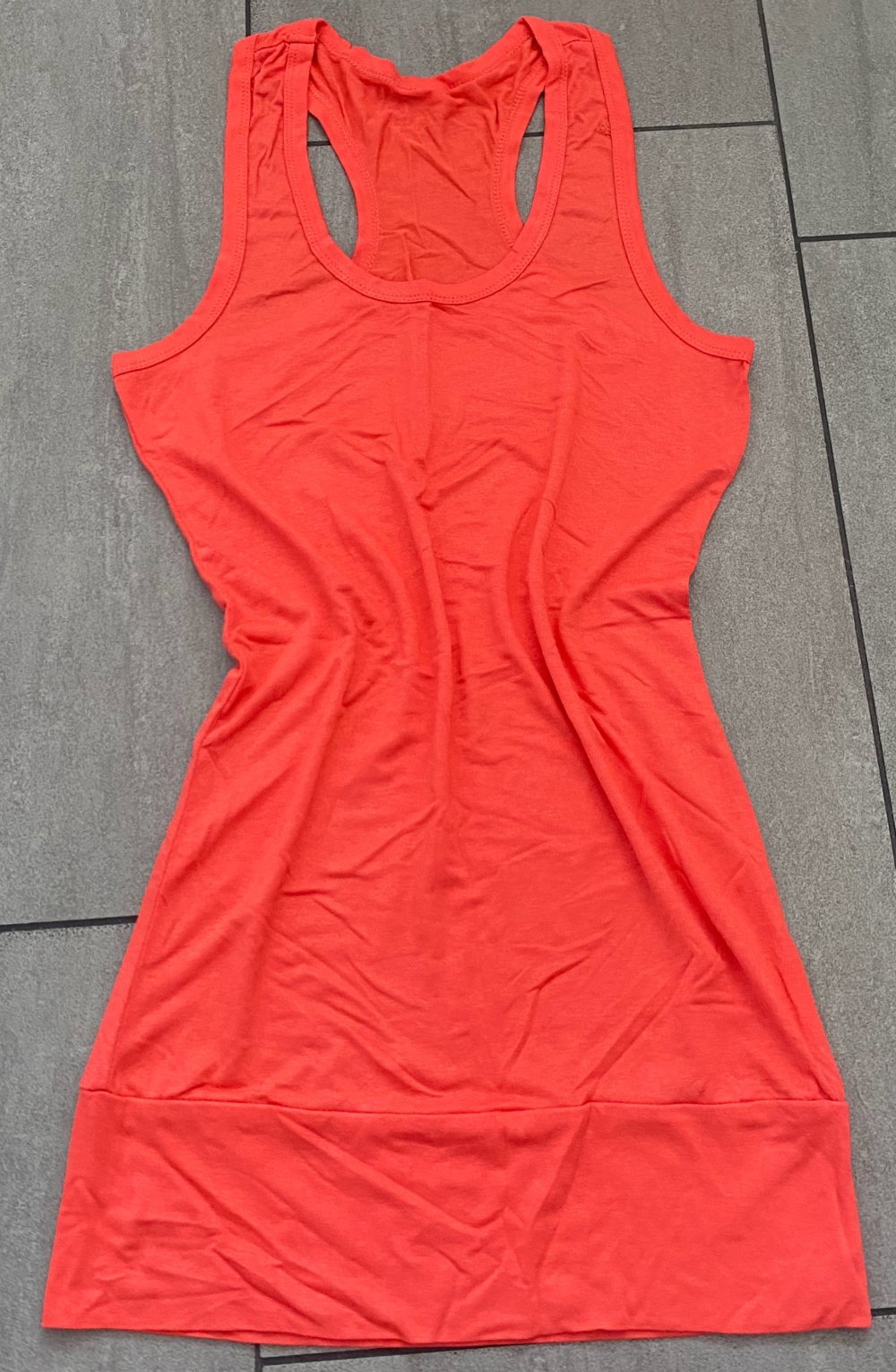 NEU Damen Tunika Kleid Achselshirt Gr.XS Rot von Made in Italy