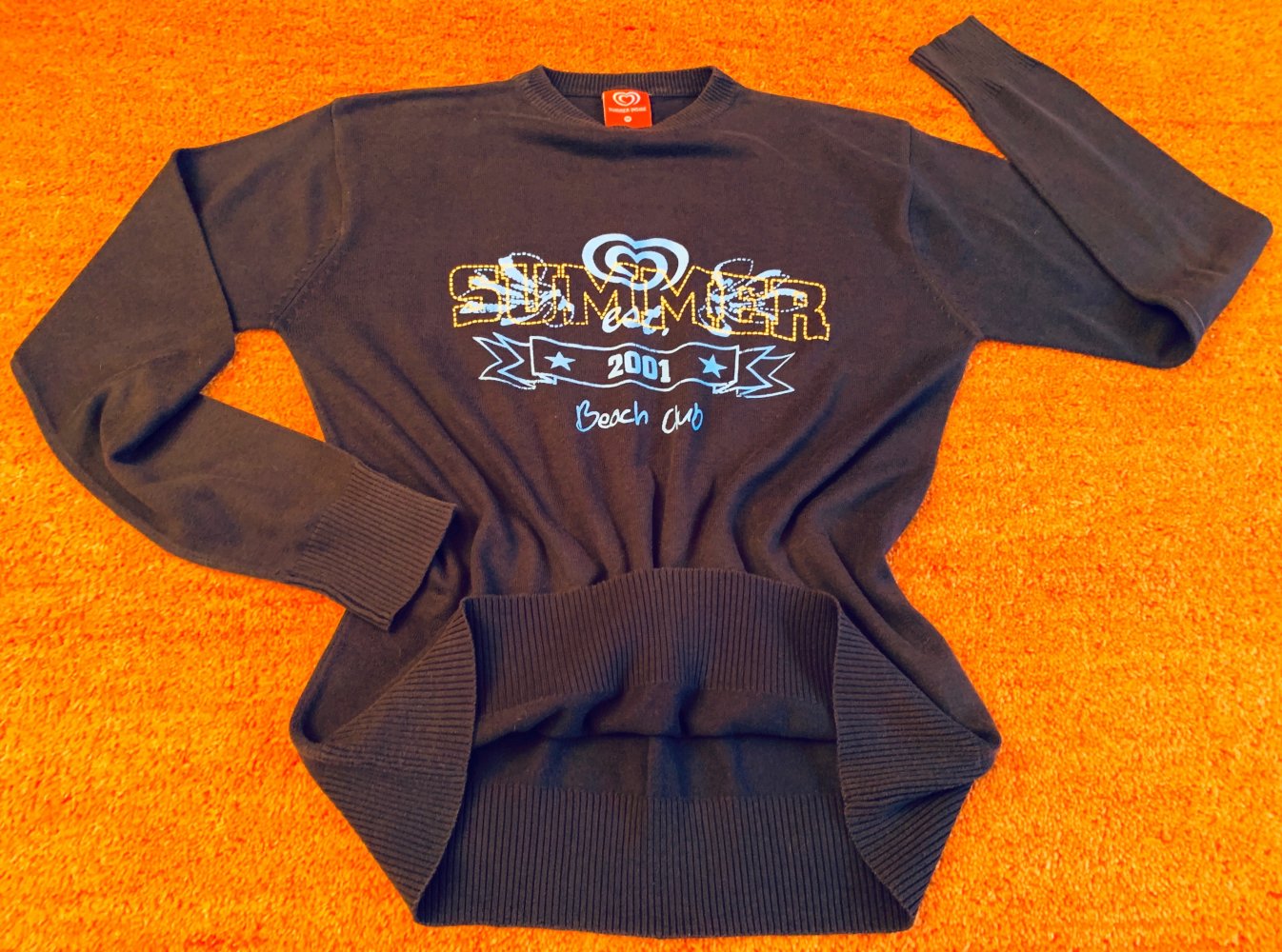 Damen Pullover Strick Print Gr.M/L in Blau von Summer Inside 