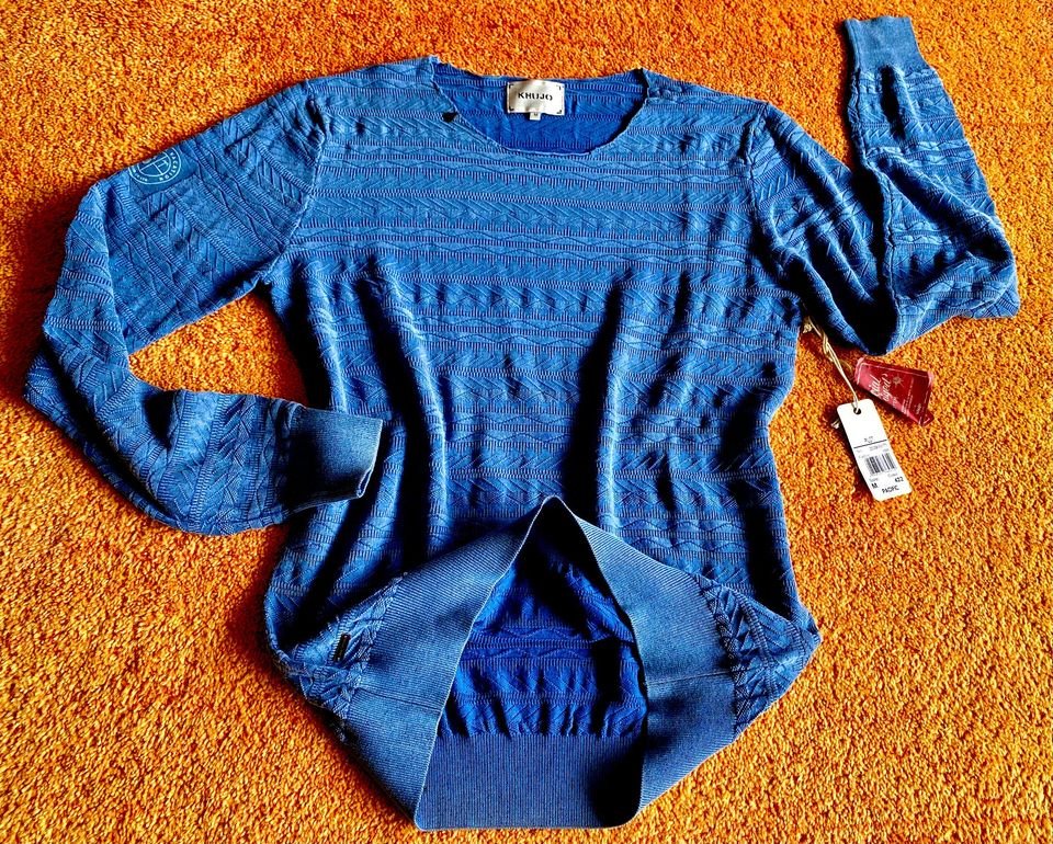 Damen Pullover fein Strick Gr.M in Blau von Khujo