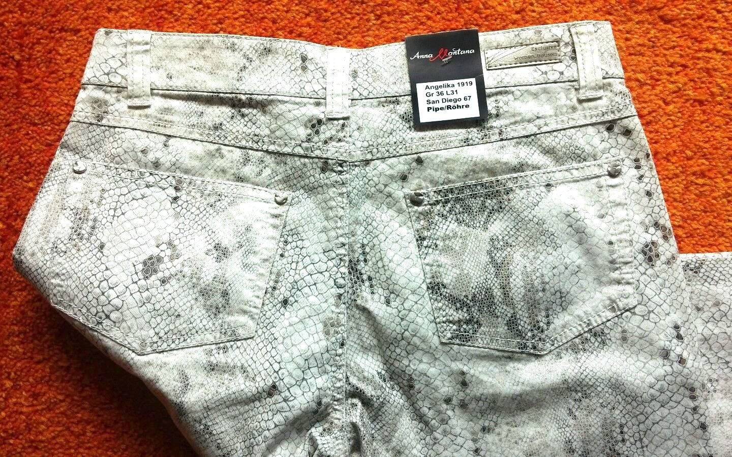 NEU Damen Hose Stretch Sommer Jeans Gr.36 L31 mehrfarbig von Anna Montana