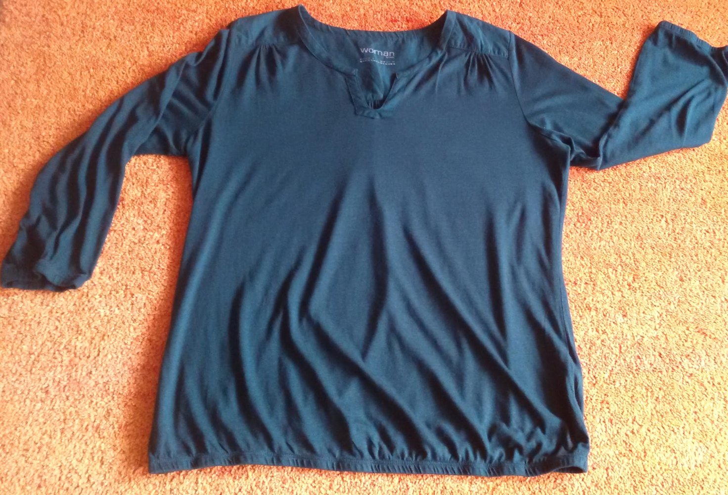 Damen Shirt Jersey Pullover Gr.40 in Tannen Grün von Woman NW