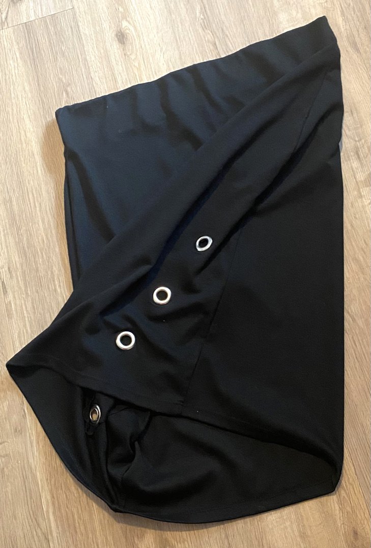 Damen Rock Jersey in Bleichstift Gr.M in Schwarz von Laura Torelli NW 