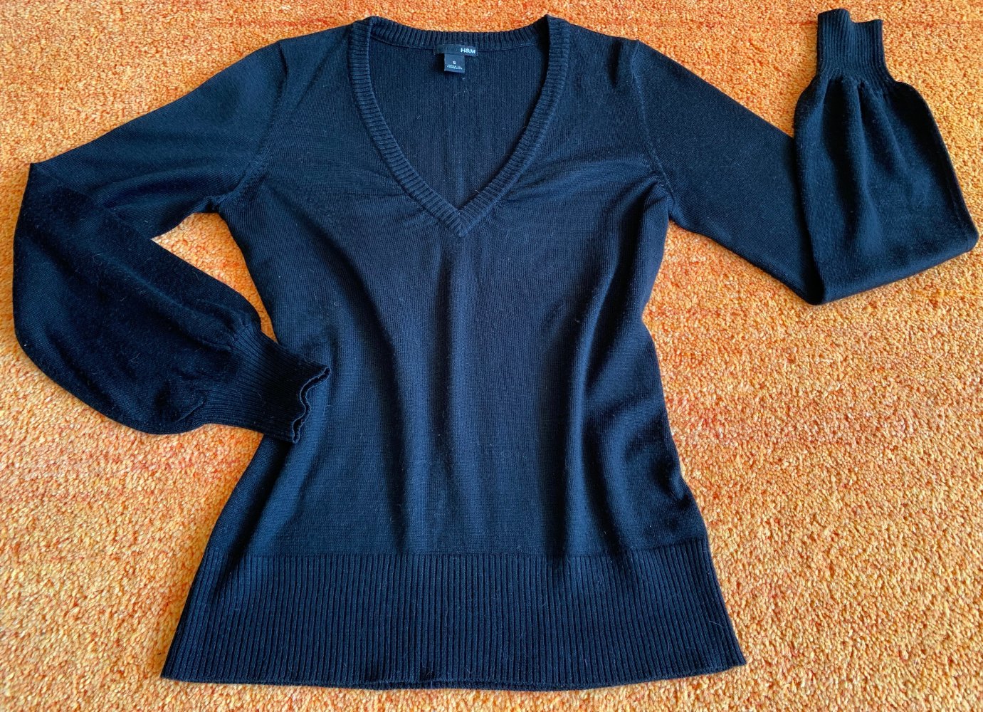 Damen Pullover strick Gr.S in Schwarz von H&M