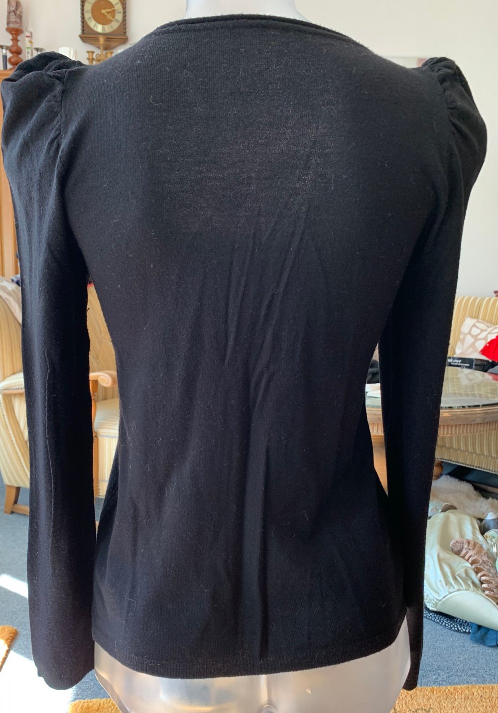 Damen Jacke fein Strick Wollmix Gr.S in Schwarz von Promod NW 