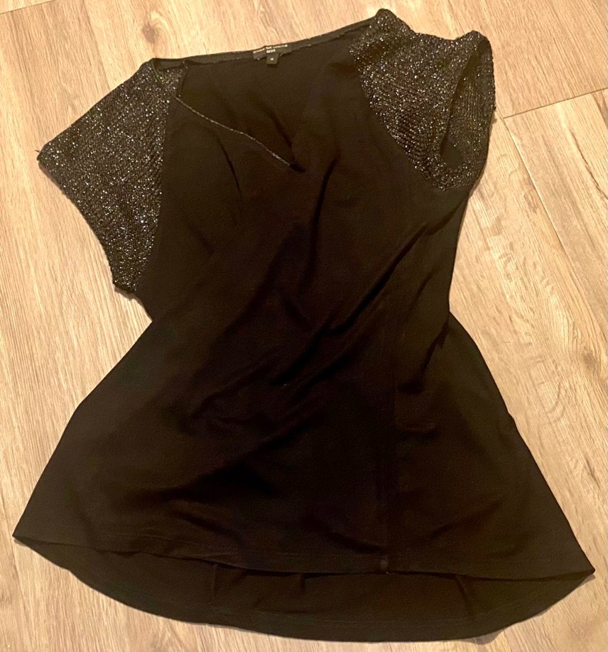Damen Shirt Jersey Sommer Glitzer leicht Gr.M in Schwarz von GDM 