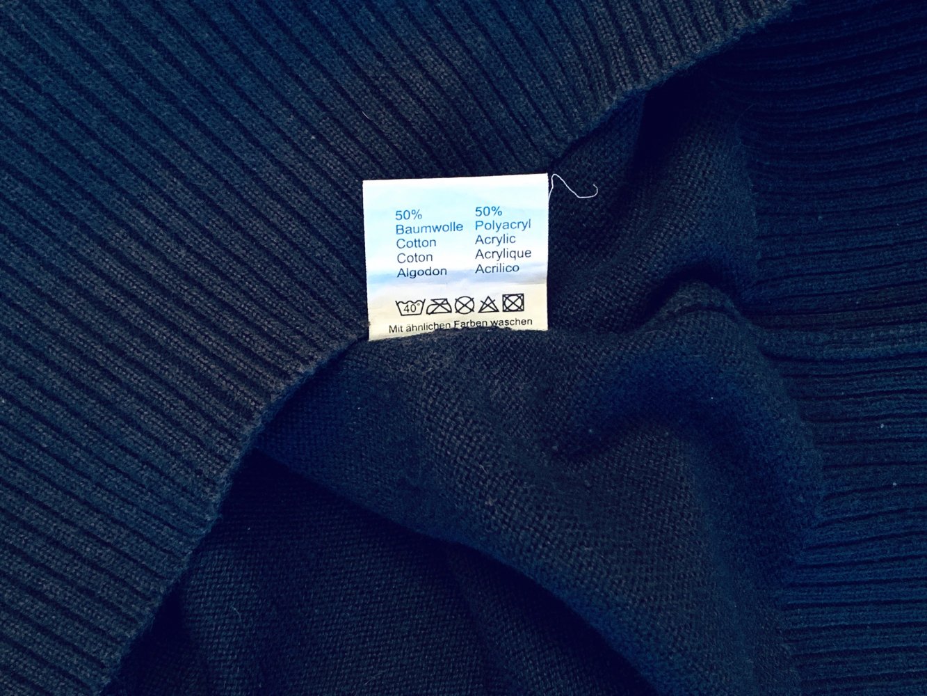 Damen Pullover Strick Print Gr.M/L in Blau von Summer Inside