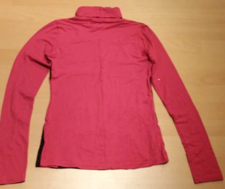 Damen Pullover Rollkragen Shirt Gr.34 in Rot-Schwarz von AMISU 