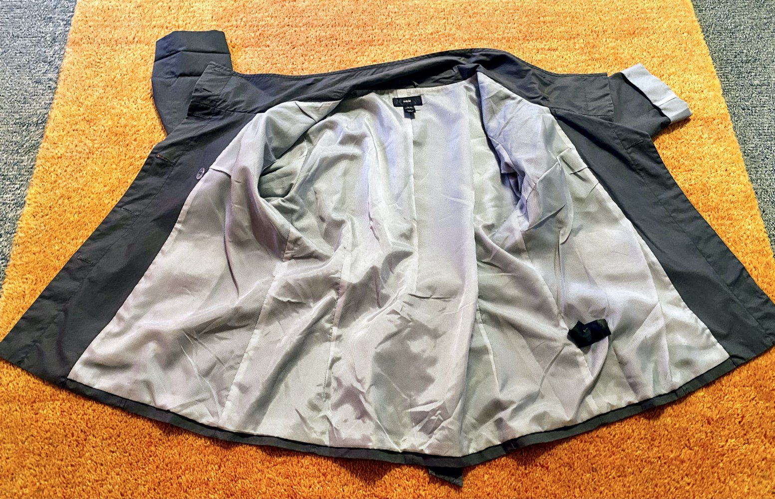 Damen Mantel Trenchcoat Gr.42 in Grau von H&M 