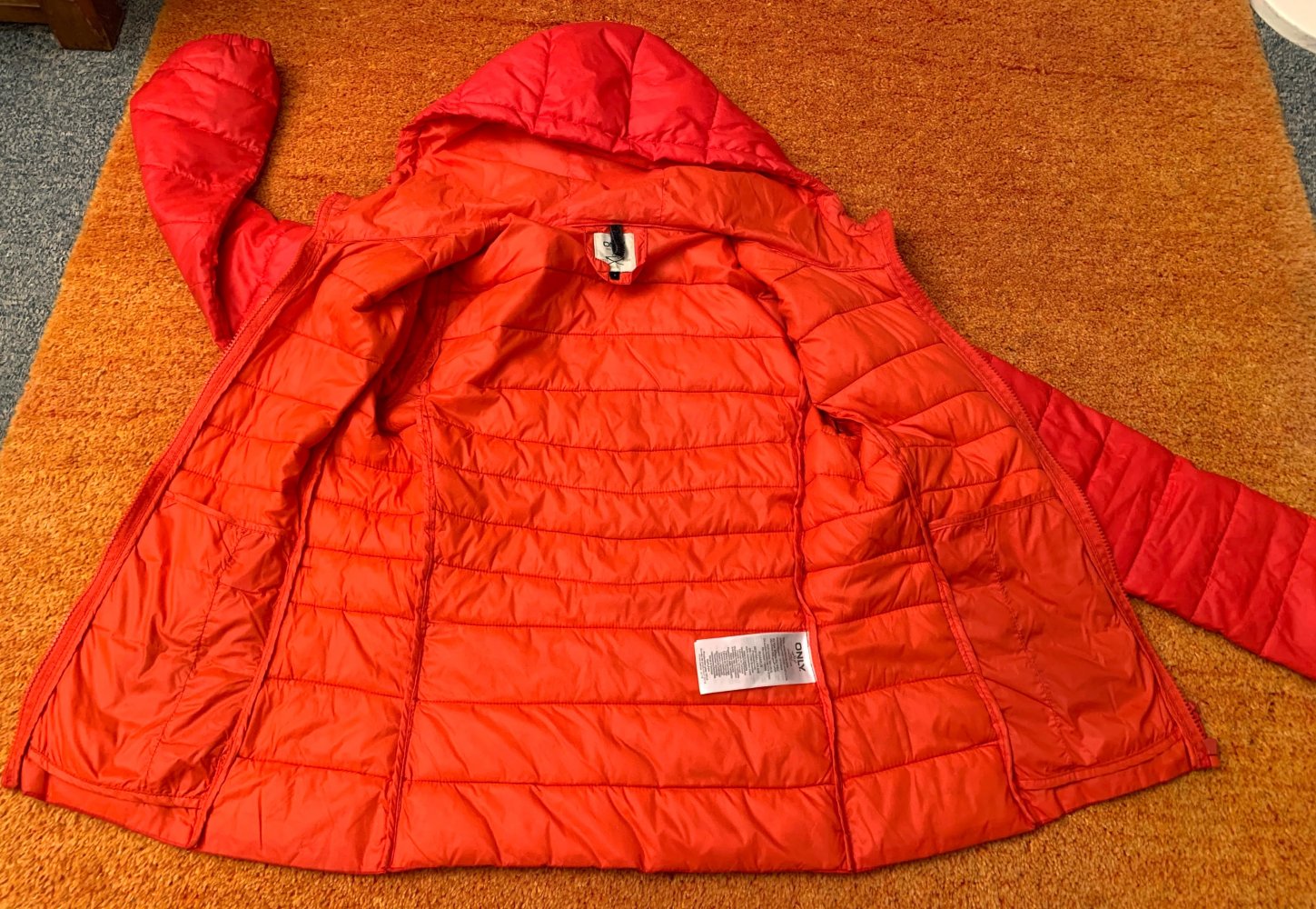 Damen Winter Jacke Stepp Kapuze edel Parka Gr.S in Rot von Only NW